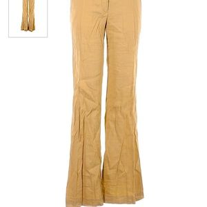 THEORY WOMENS LINEN WIDE LEG PANTS.